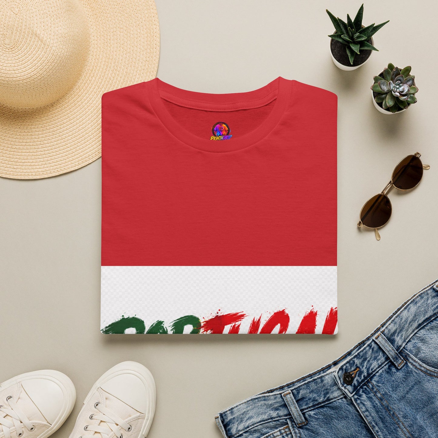 Portugal Flag Script T-Shirt — Portuguese Pride Tee
