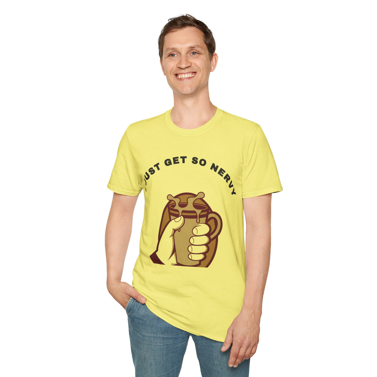T-Shirt — “I Just Get So Nervy” Nervous Sloth Graphic Tee - Trending Now - September 2026