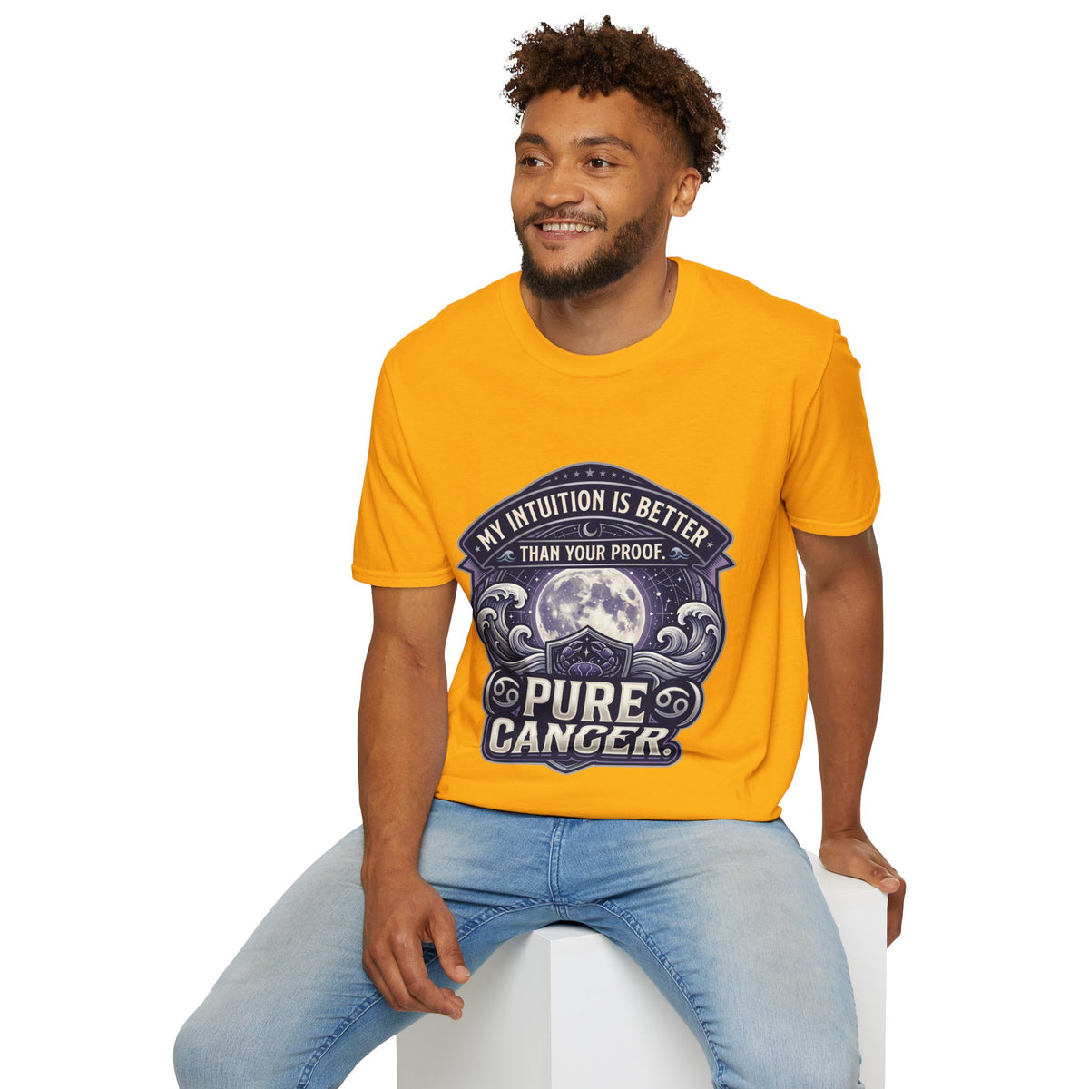 Cancer Zodiac T-Shirt — "My Intuition Is Better Than Your Proof" Astrology Tee