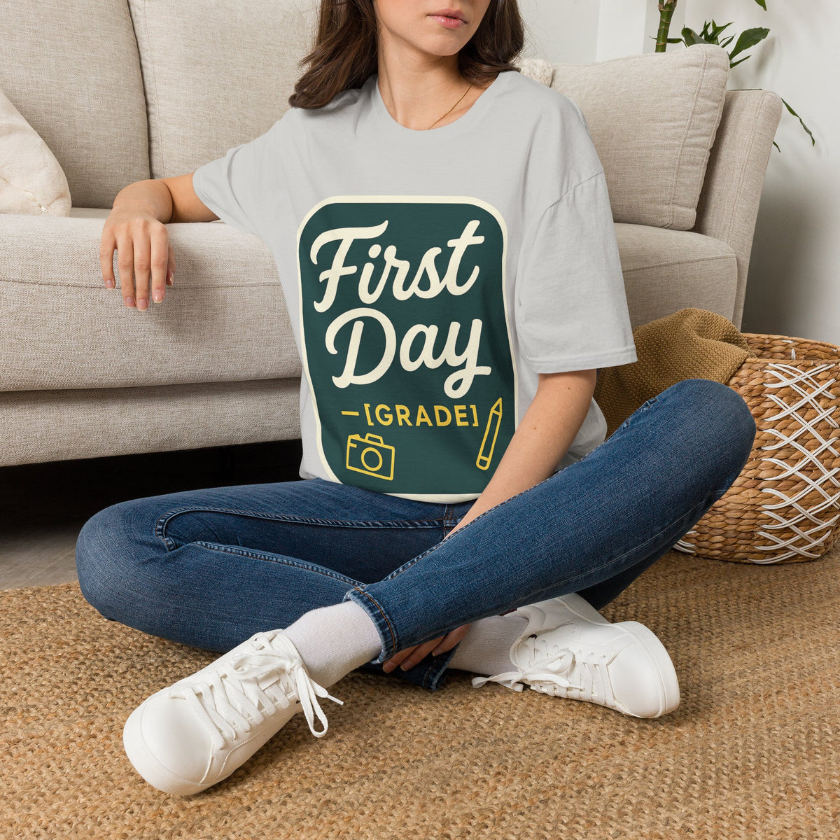 First Day T-Shirt — Retro "First Day (Grade 1)" Back-to-School Tee - Trending Now - August 2026