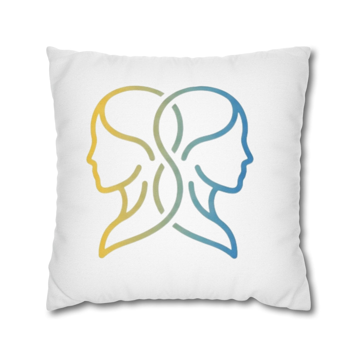 Gemini Zodiac Pillowcase — Dual-Face Gradient Astrology Throw Pillow Cover