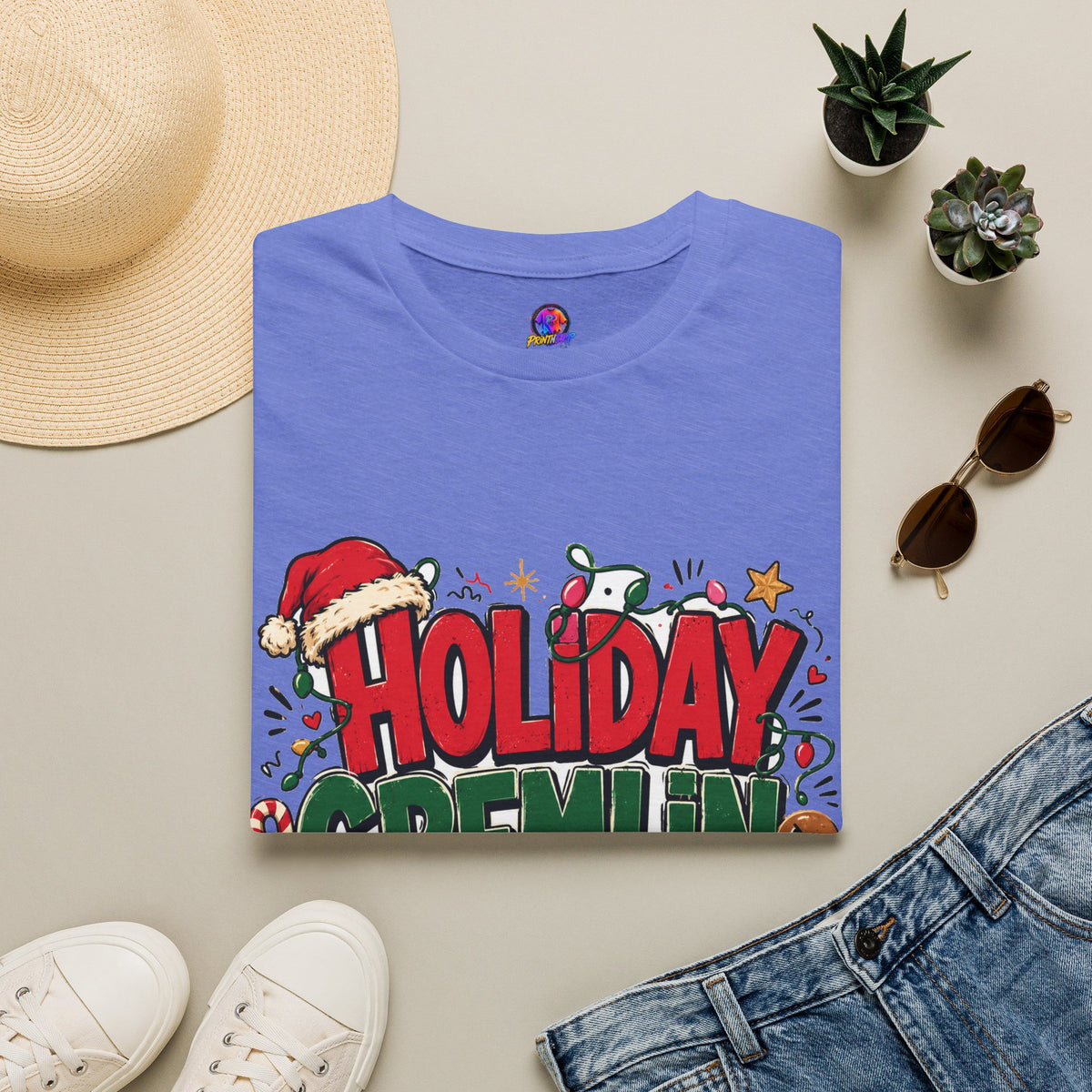 Holiday Gremlin Mode T-Shirt — Christmas Cute Festive Graphic Tee