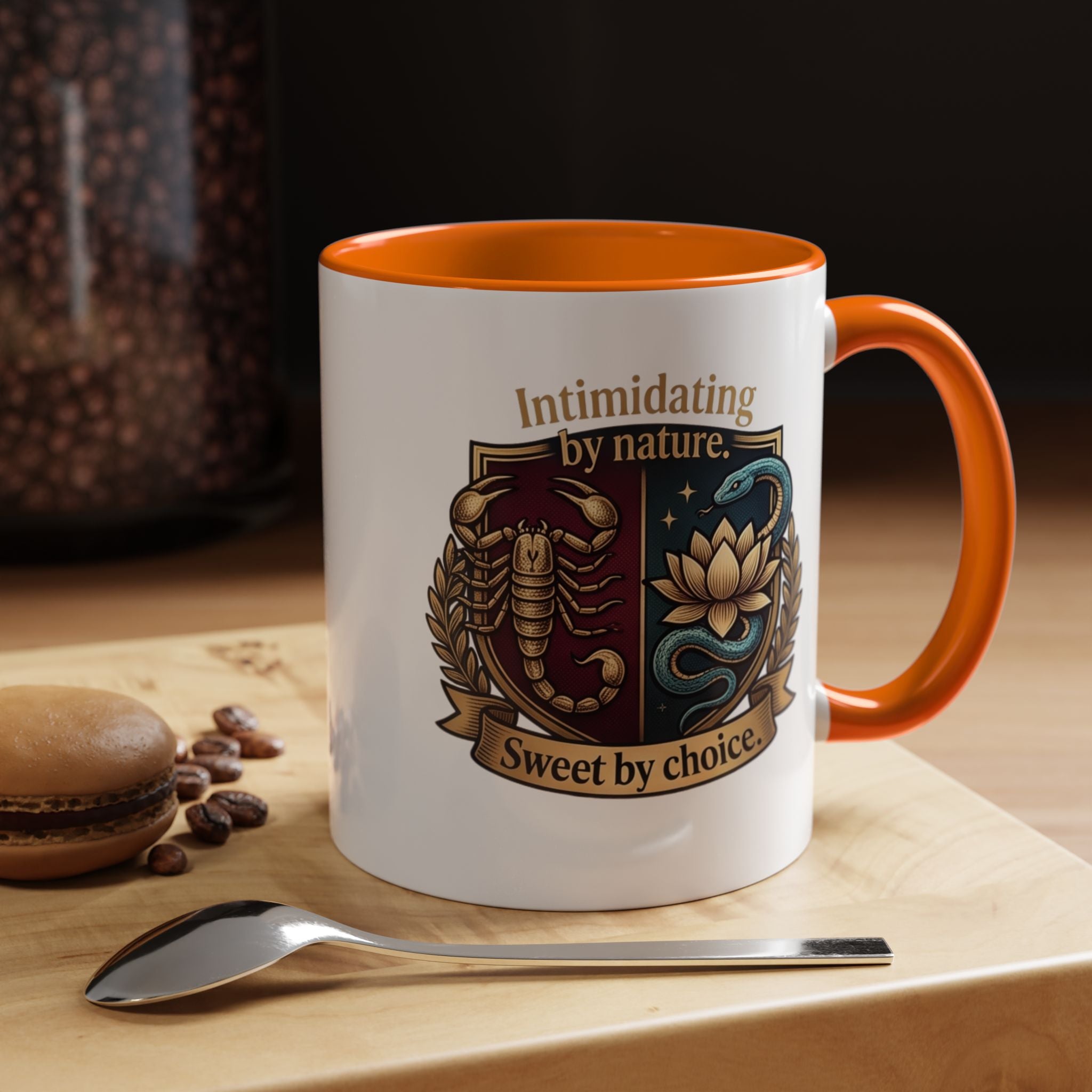 Intimidating by Nature, Sweet by Choice Accent Coffee Mug (11/15oz)