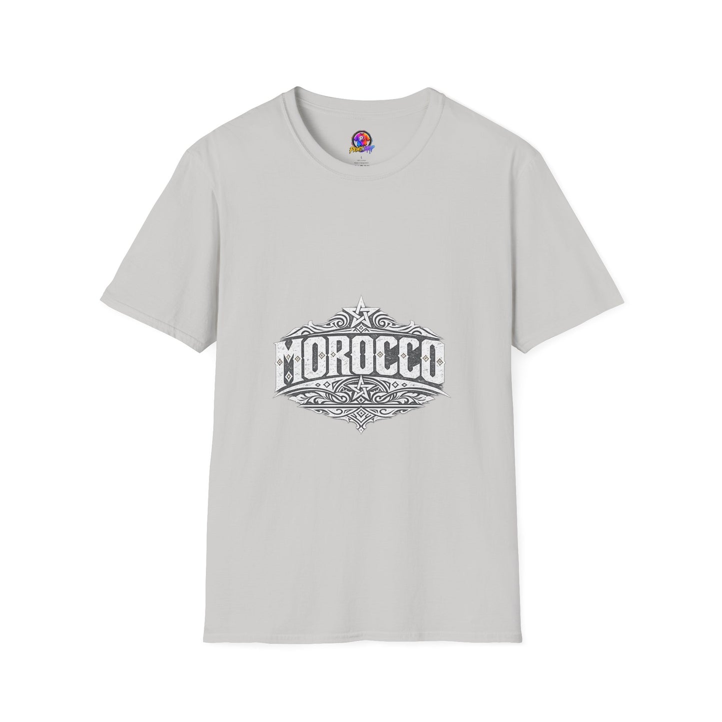 Morocco Vintage Graphic T-Shirt — Travel Tee with Ornamental Crest