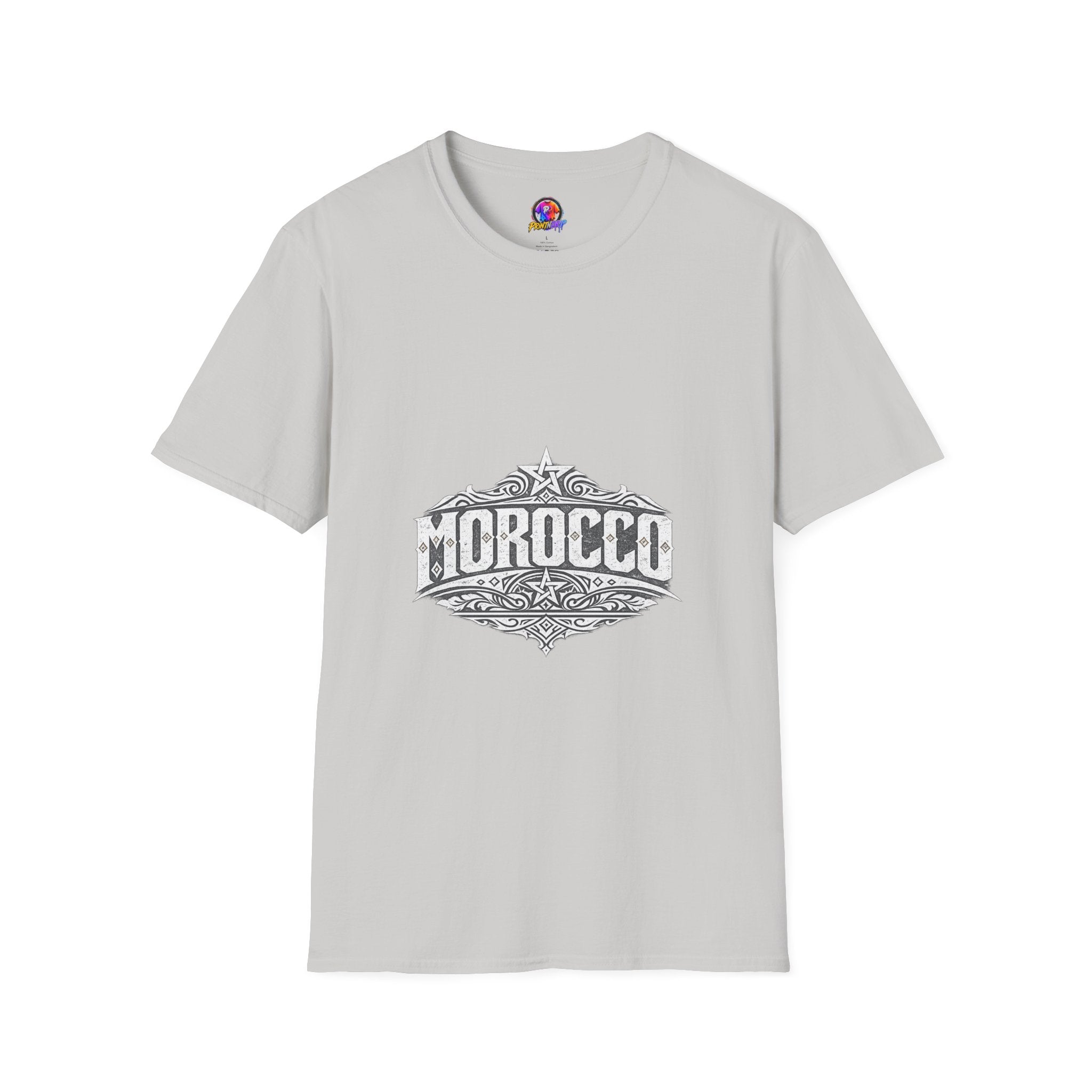 Morocco Vintage Graphic T-Shirt — Travel Tee with Ornamental Crest