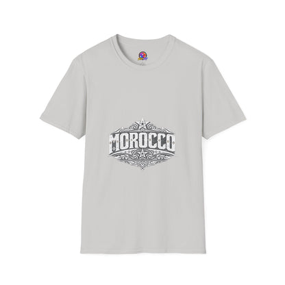 Morocco Vintage Graphic T-Shirt — Travel Tee with Ornamental Crest