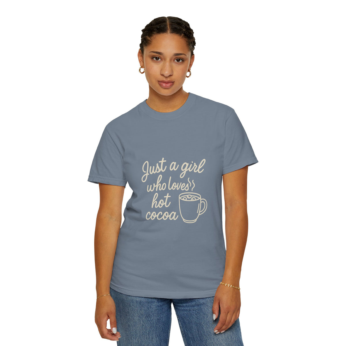 Hot Cocoa Lover T-Shirt — "Just a Girl Loves Hot Cocoa" Graphic Tee - Trending Now - October 2026