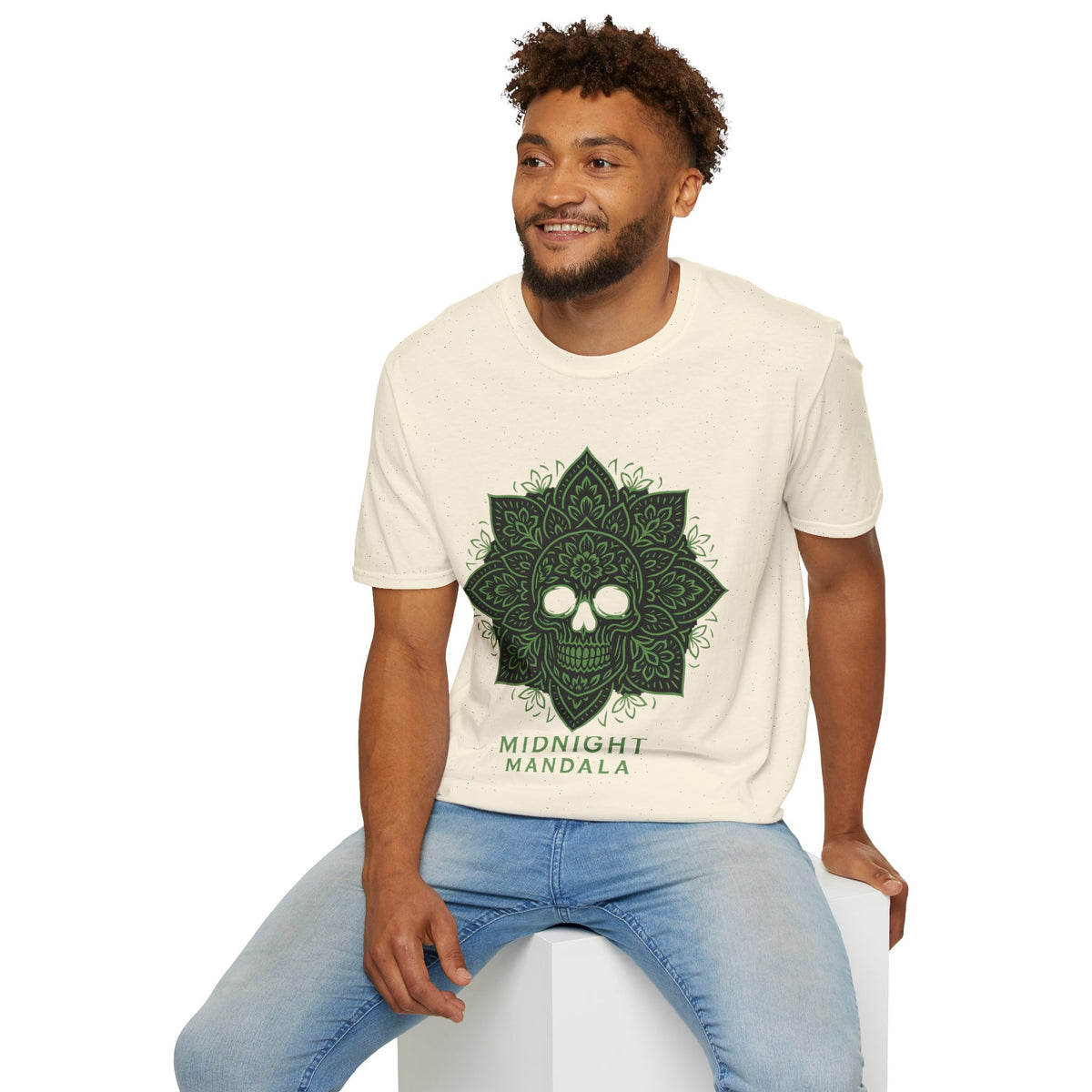 Mandala Skull T-Shirt — Midnight Mandala Floral Skull Tee - Trending Now - August 2026