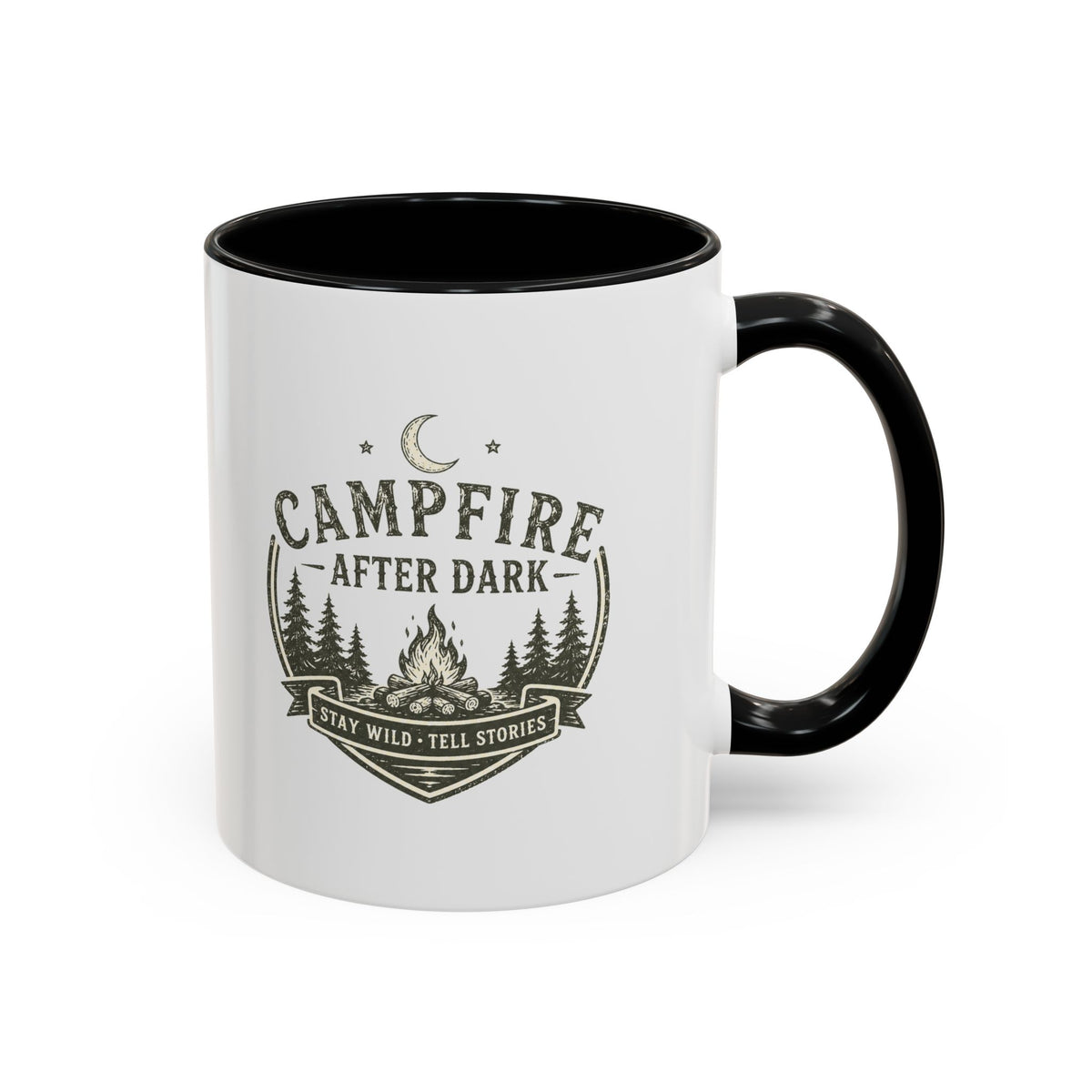 Milo Bailey Dog Dad Mom Campfire Coffee Mug – “Campfire After Dark” Rustic Camping  Accent Mug