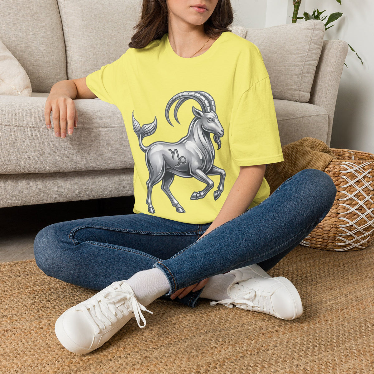 Capricorn Goat Zodiac T-Shirt — Mythical Sea-Goat Horoscope Tee