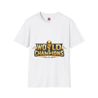 World Champions T-Shirt — Gold Trophy Sports Tee