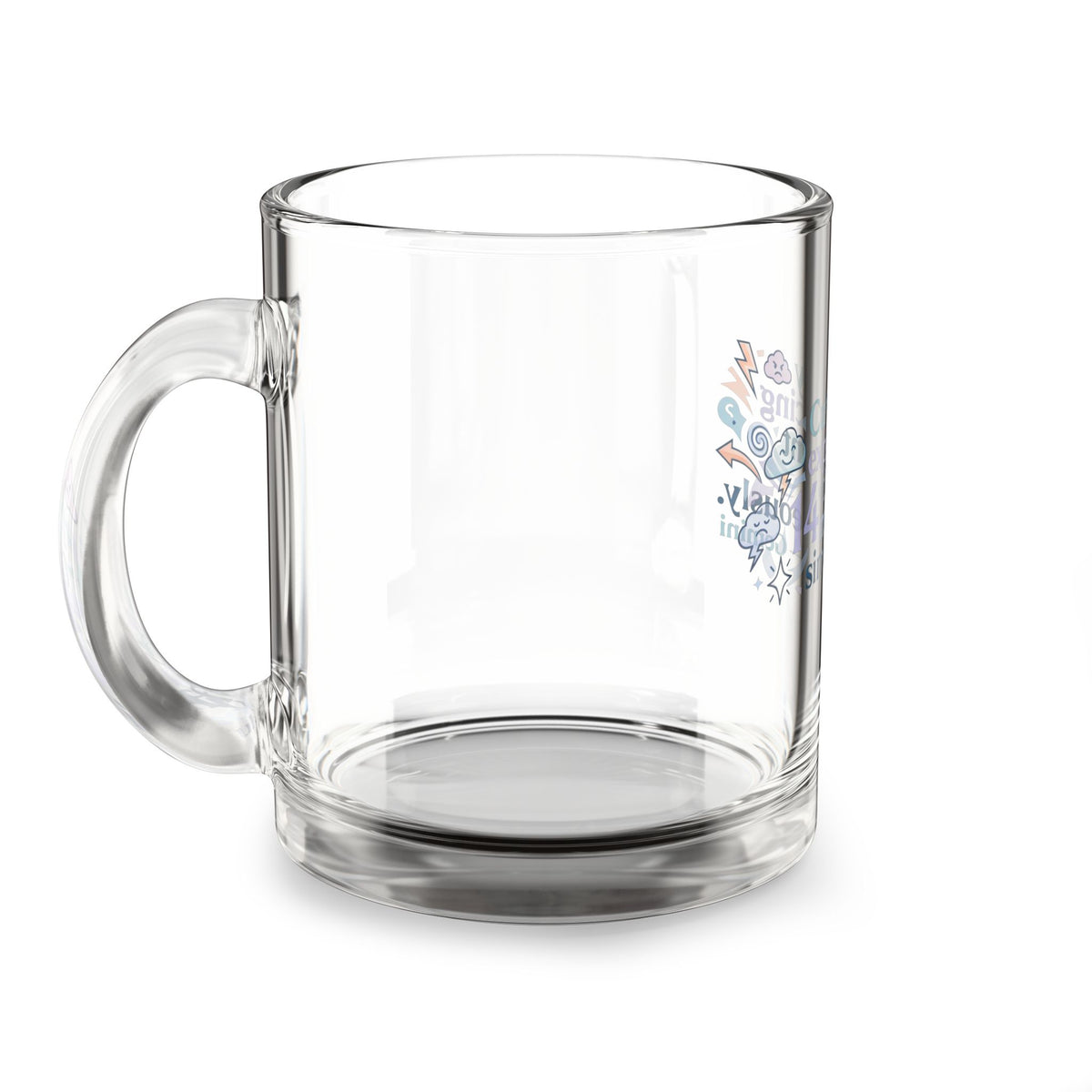 Gemini Glass Mug — “Currently experiencing 14 different moods simultaneously” 10oz