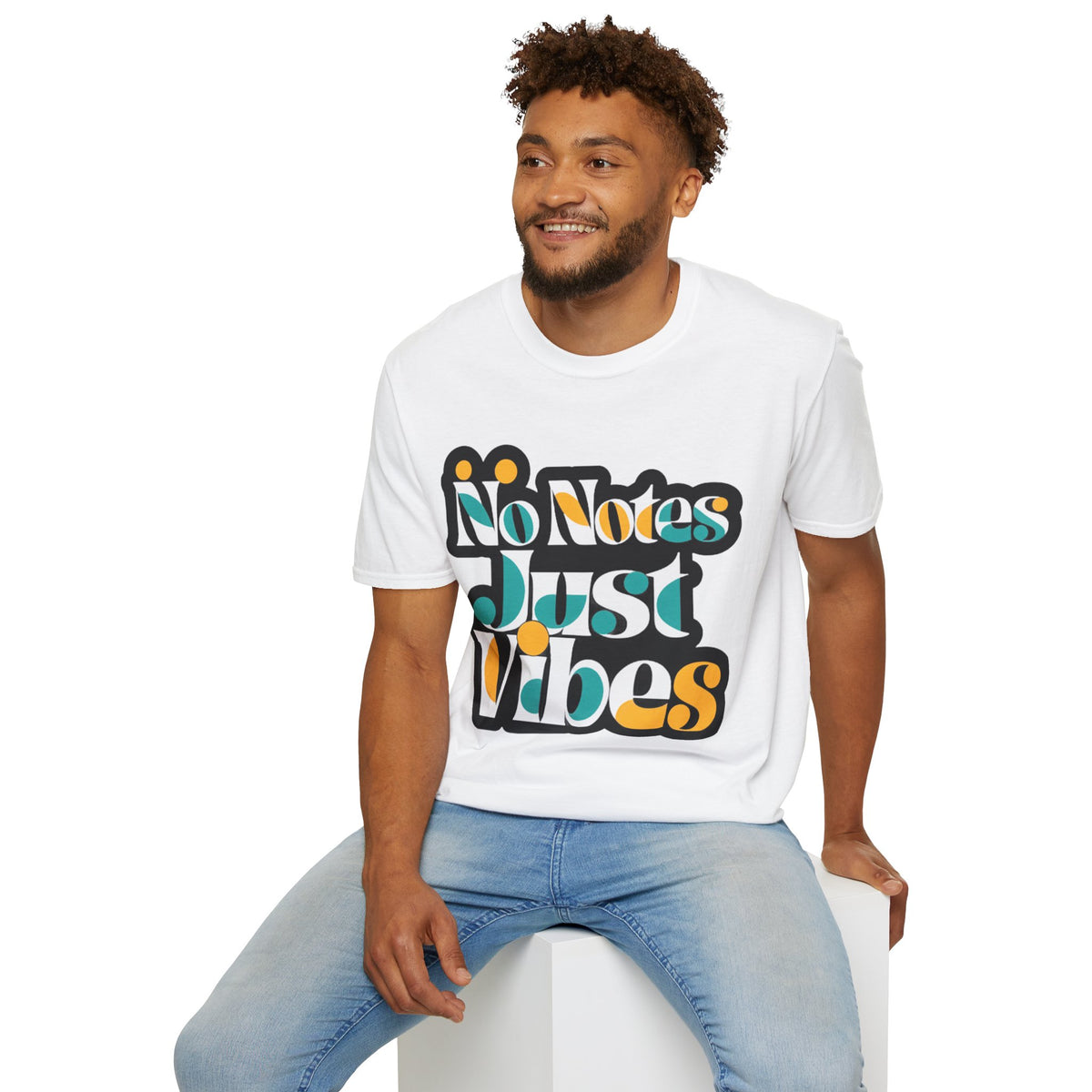 No Notes Just Vibes T-Shirt — Retro Groovy Graphic Tee for Relaxed, Music-Loving Casual Wear - Trending Now - August 2026