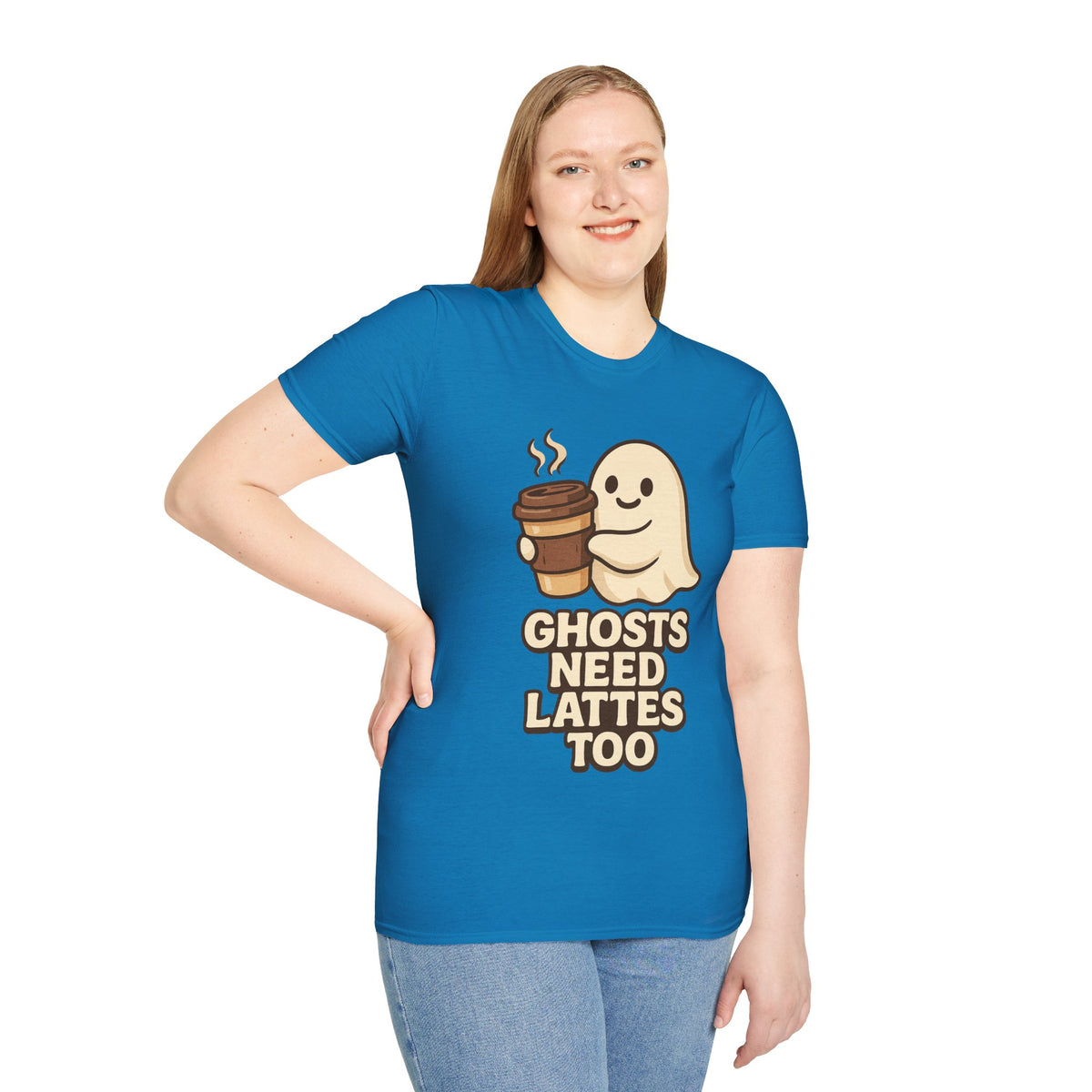 Ghosts Need Lattes Too T-Shirt - Trending Now - August 2026