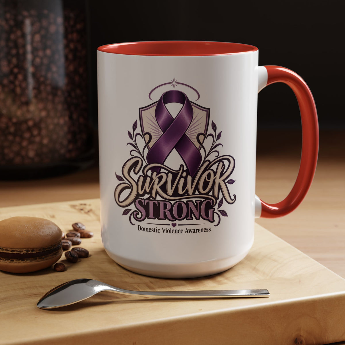 Domestic Violence Awareness Survivor Strong Coffee Mug