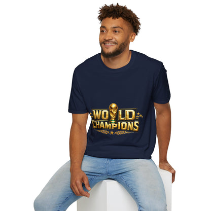 World Champions T-Shirt — Gold Trophy Sports Tee