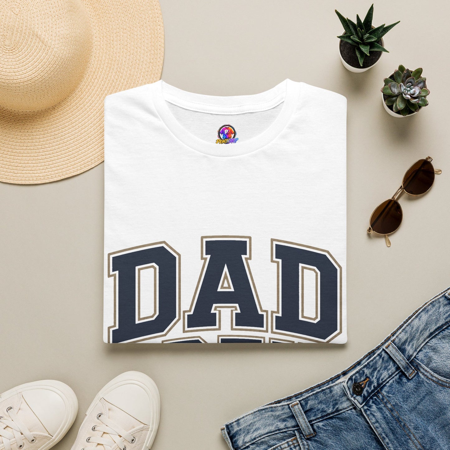 Dad Crew T-Shirt — Vintage Collegiate "DAD CREW" Father's Day Tee