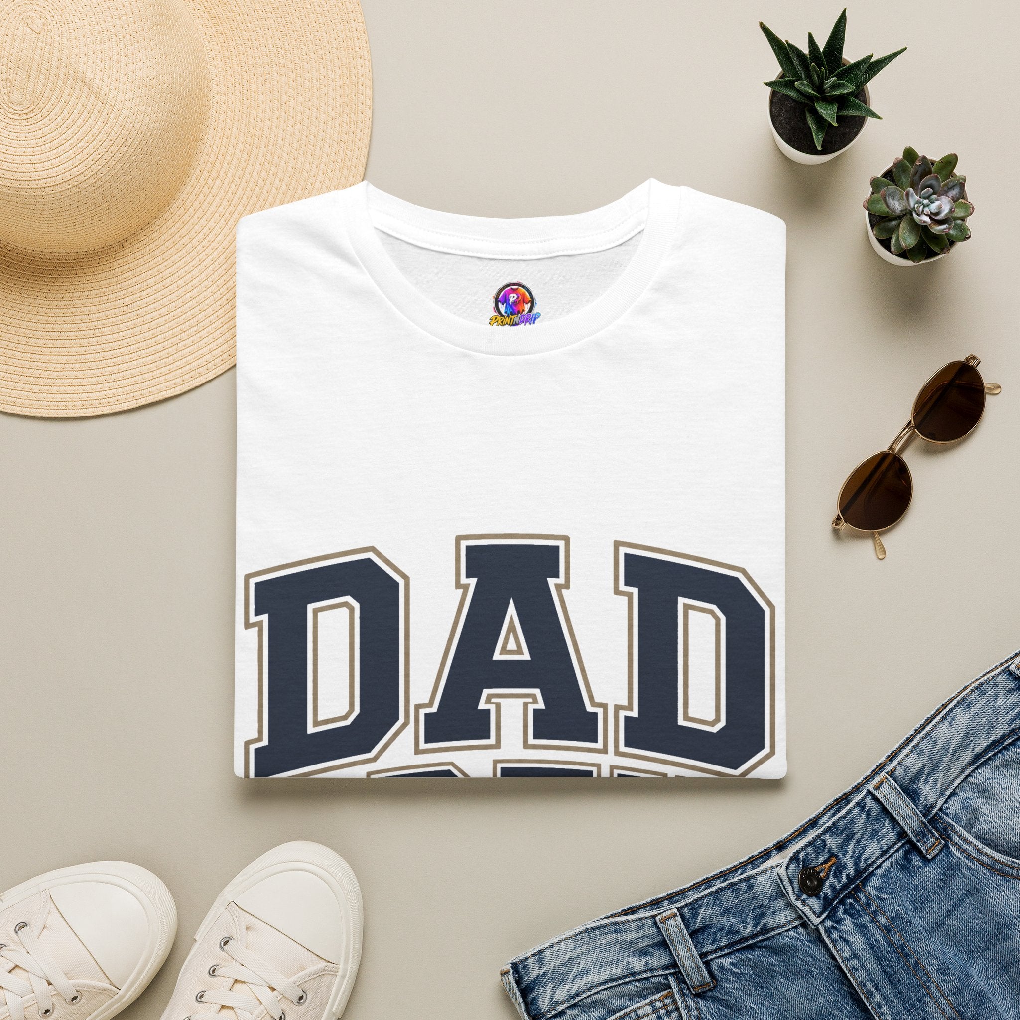Dad Crew T-Shirt — Vintage Collegiate "DAD CREW" Father's Day Tee