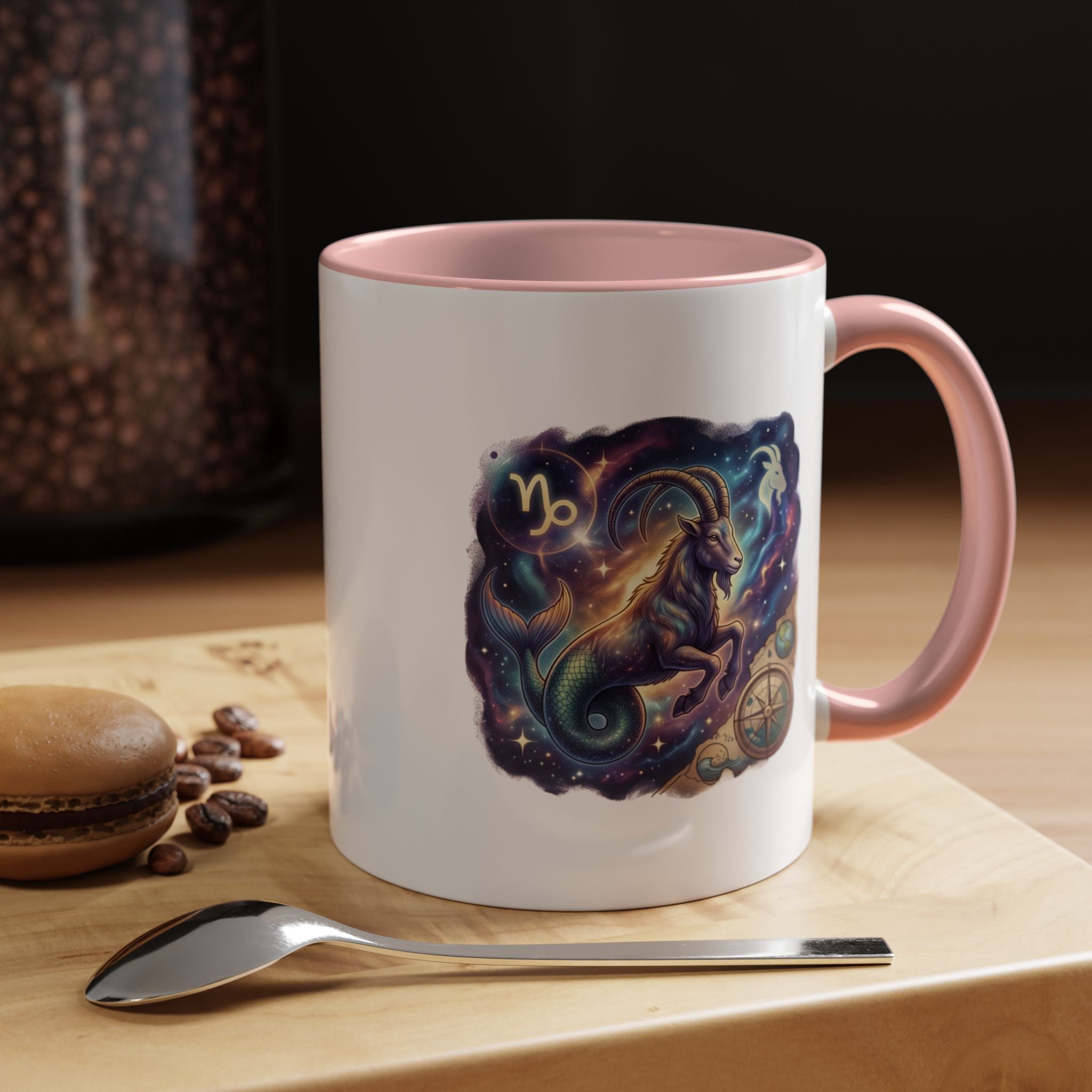 Capricorn Zodiac Coffee Mug — Celestial Goat Astrology Accent Mug