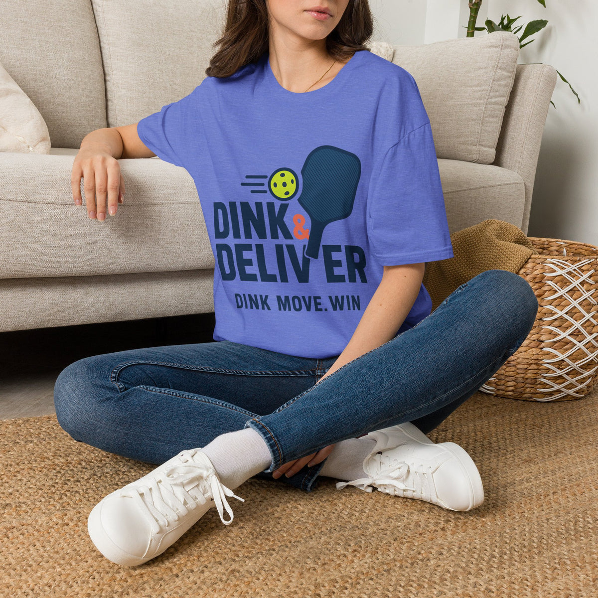 Pickleball Player T‑Shirt — 'Dink. Drive. Deliver.' Graphic Tee for Pickleball Fans - Trending Now - August 2026