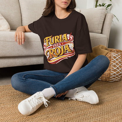 Spain Furia Para Roja T-Shirt — Vintage Flame Spanish Pride Soccer Tee