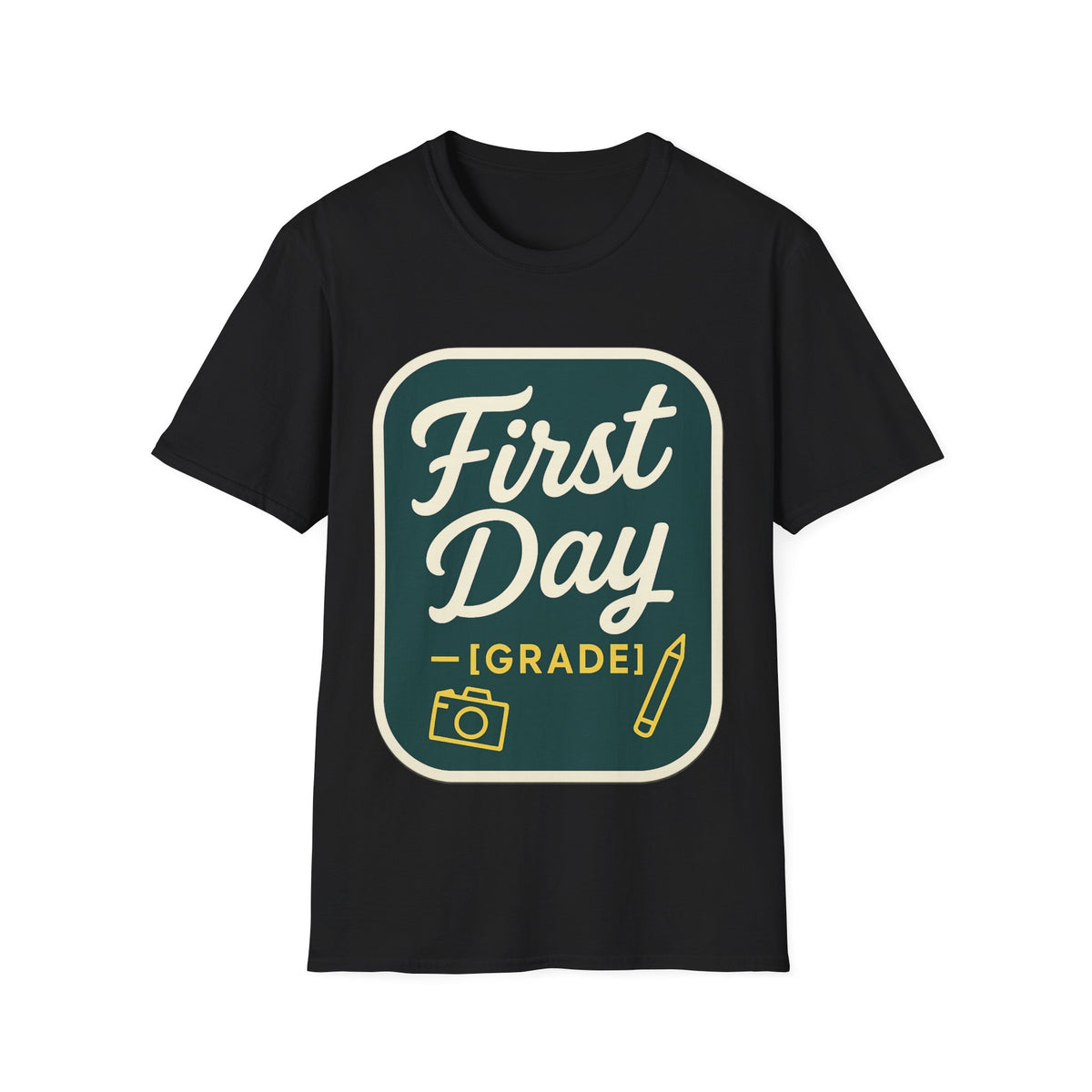 First Day T-Shirt — Retro "First Day (Grade 1)" Back-to-School Tee - Trending Now - August 2026
