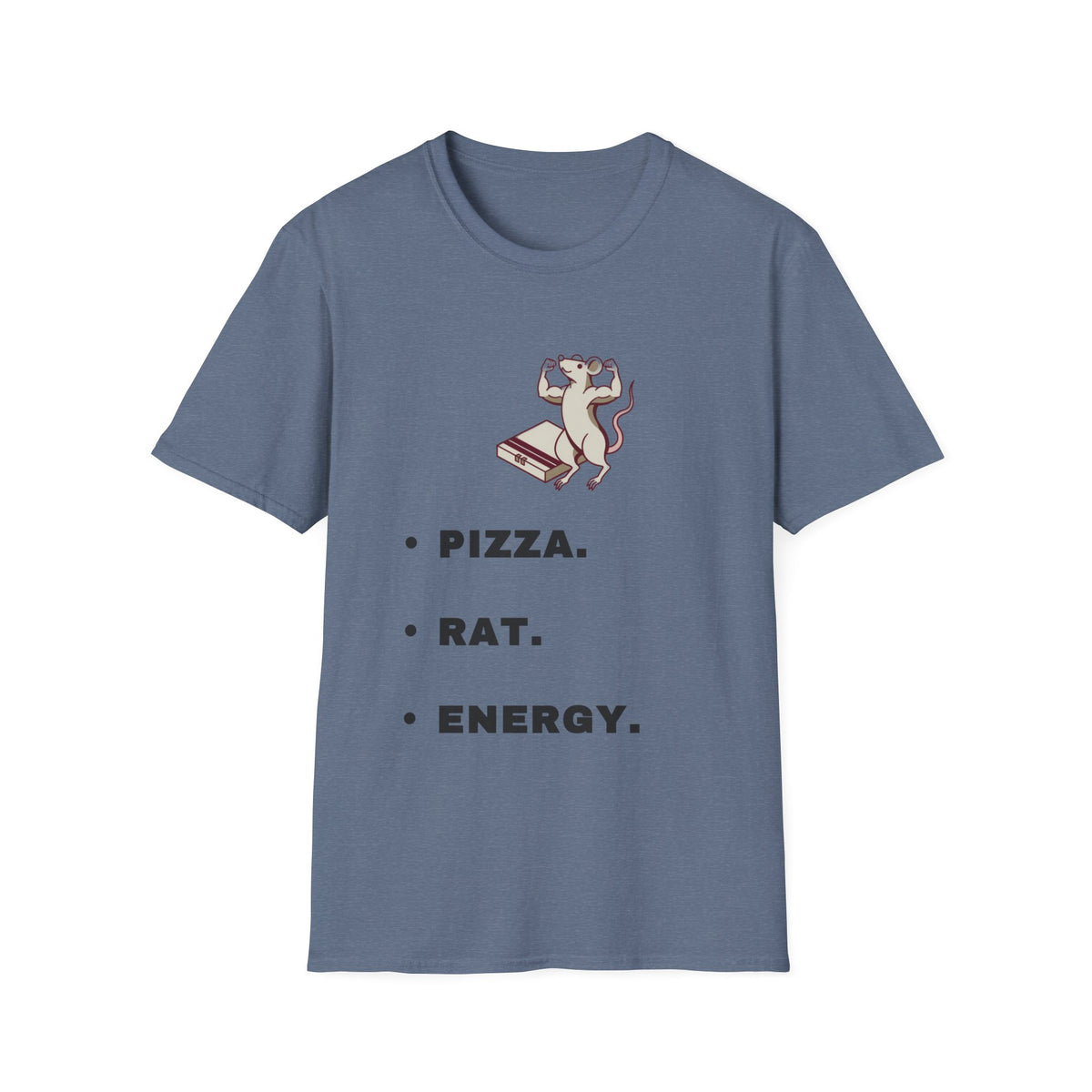 Pizza. Rat. Energy. T-Shirt — Cute Dancing Rat Pizza Graphic Tee - Trending Now - September 2026
