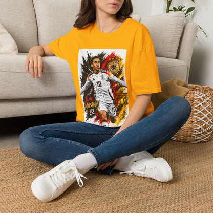 Germany Soccer Player Graphic T-Shirt — Jamal Musiala Germany Jersey Design