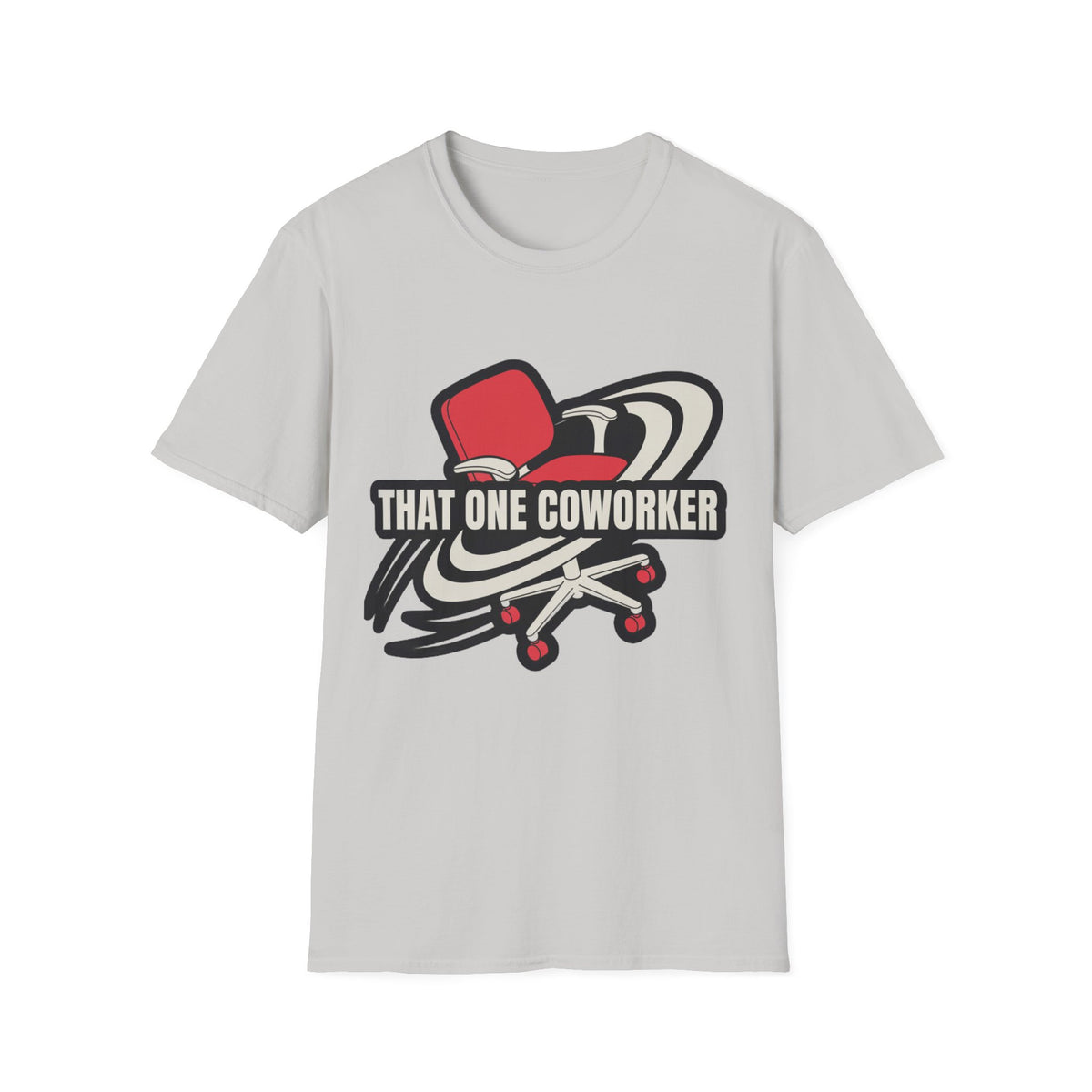 "That One Coworker" Graphic T-Shirt – Funny Office Chair Skateboard Tee - Trending Now - August 2026
