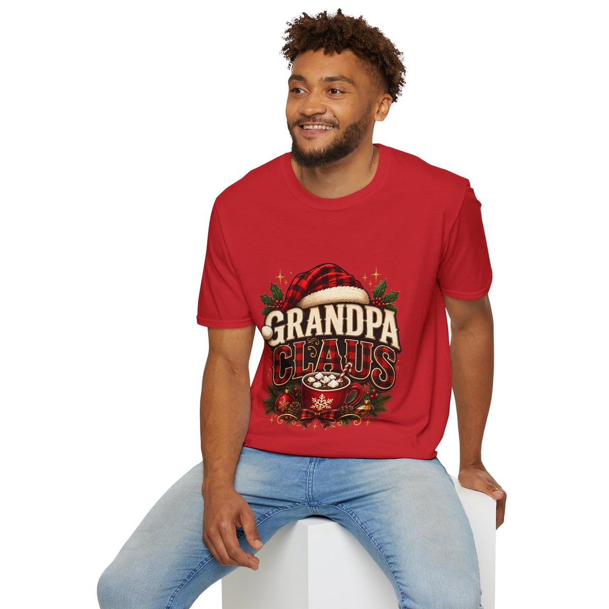 Christmas Grandpa Clause Unisex Softstyle T-Shirt