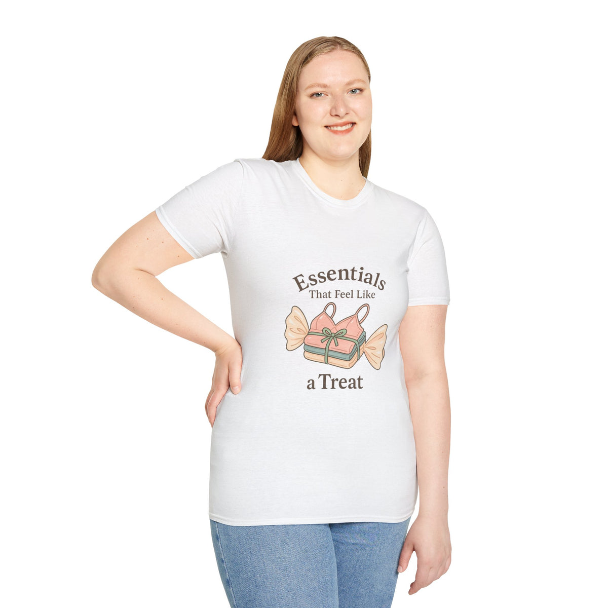 T-Shirt - "Essentials Are Hard To Resist" Candy Graphic Tee - Trending Now - October 2026