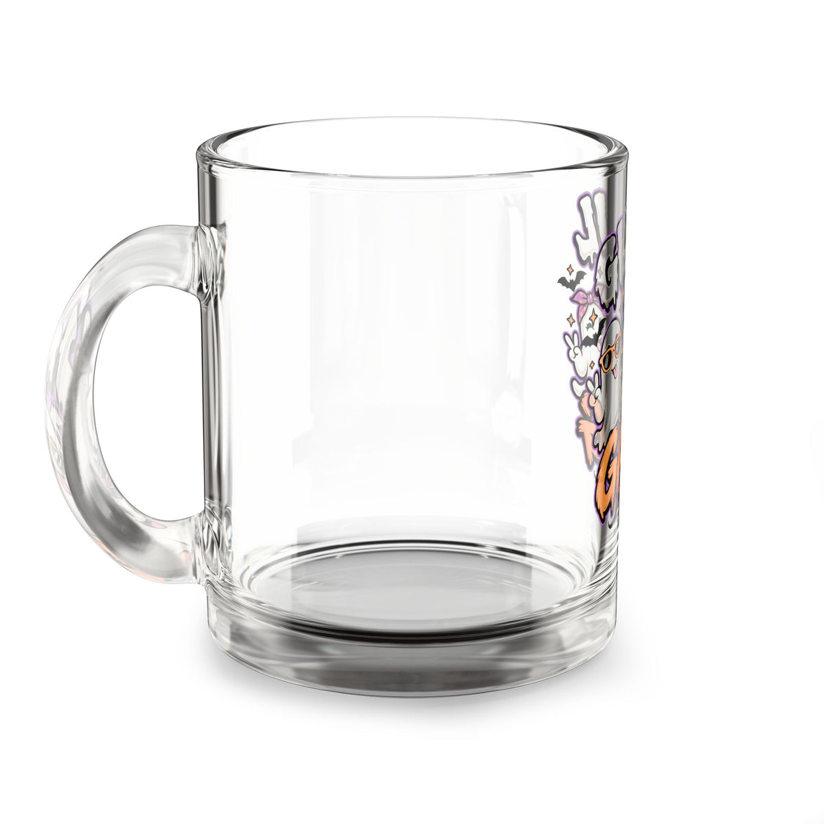 Ghoul Gang 10oz Glass Mug — Cute Halloween Ghosts Coffee Cup