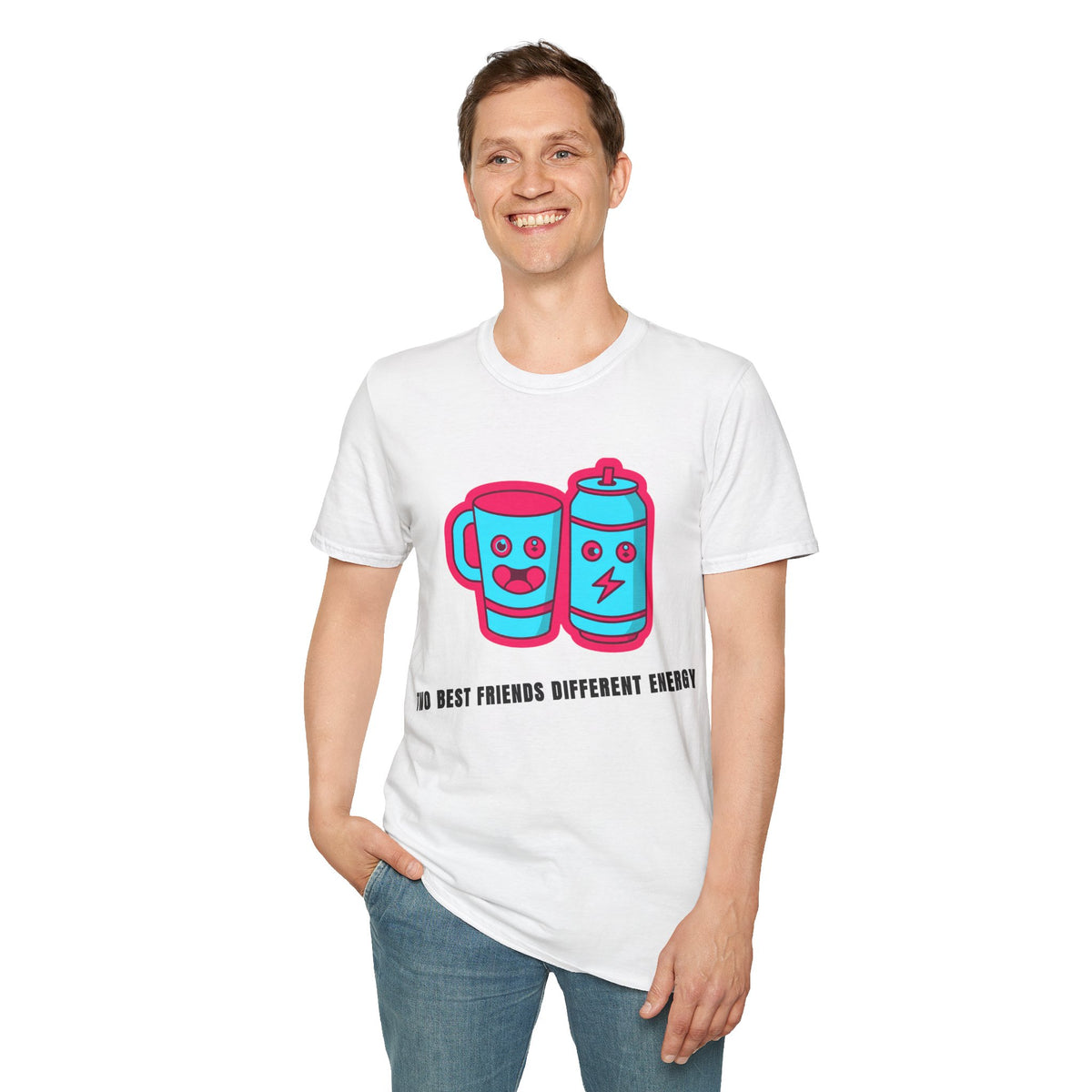 Battery & Cup Best Friends T‑Shirt — Cute Kawaii Coffee Mug and Battery Graphic Tee - Trending Now - September 2026