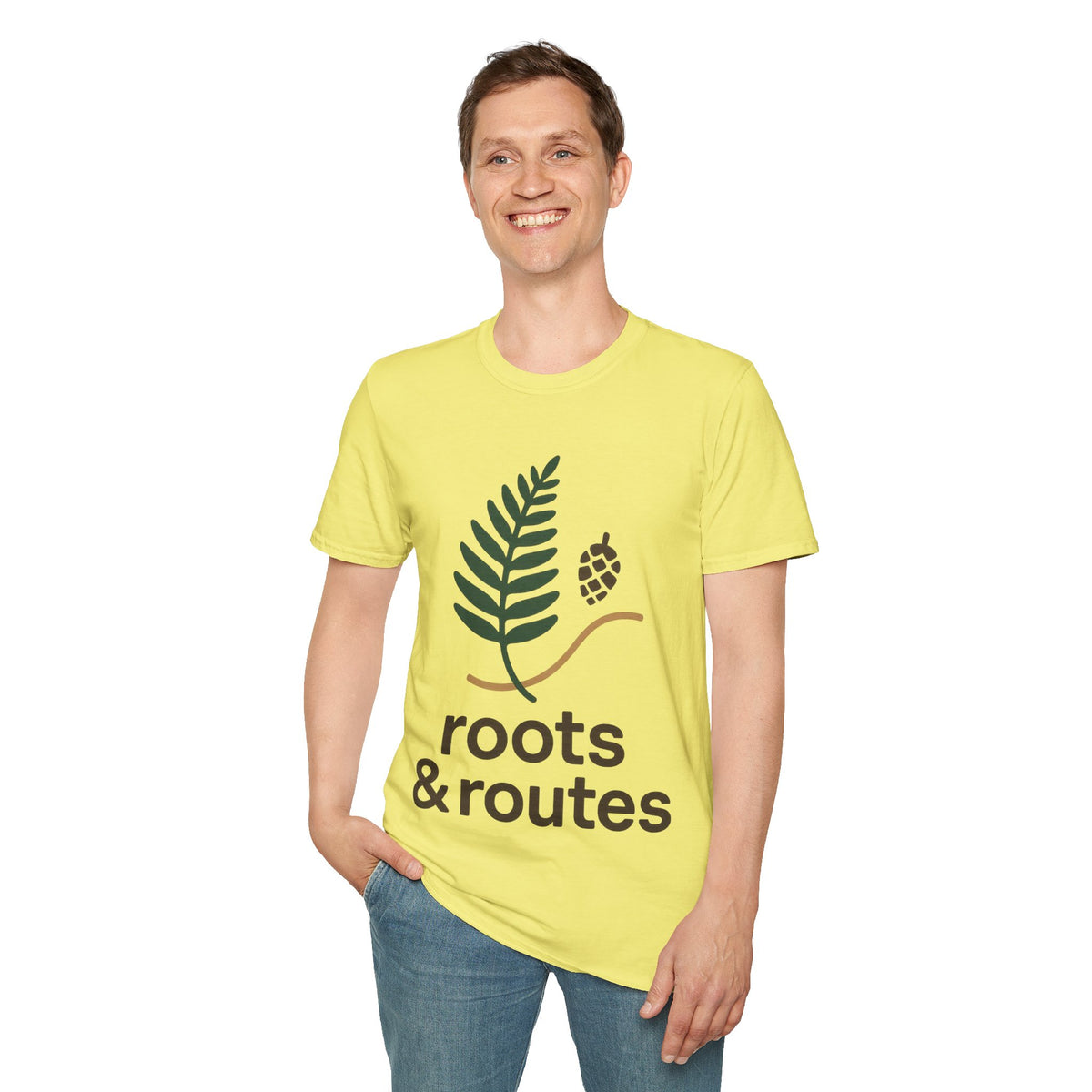 Roots & Routes Logo T-Shirt — Nature-Inspired Travel Tee - Trending Now - September 2026