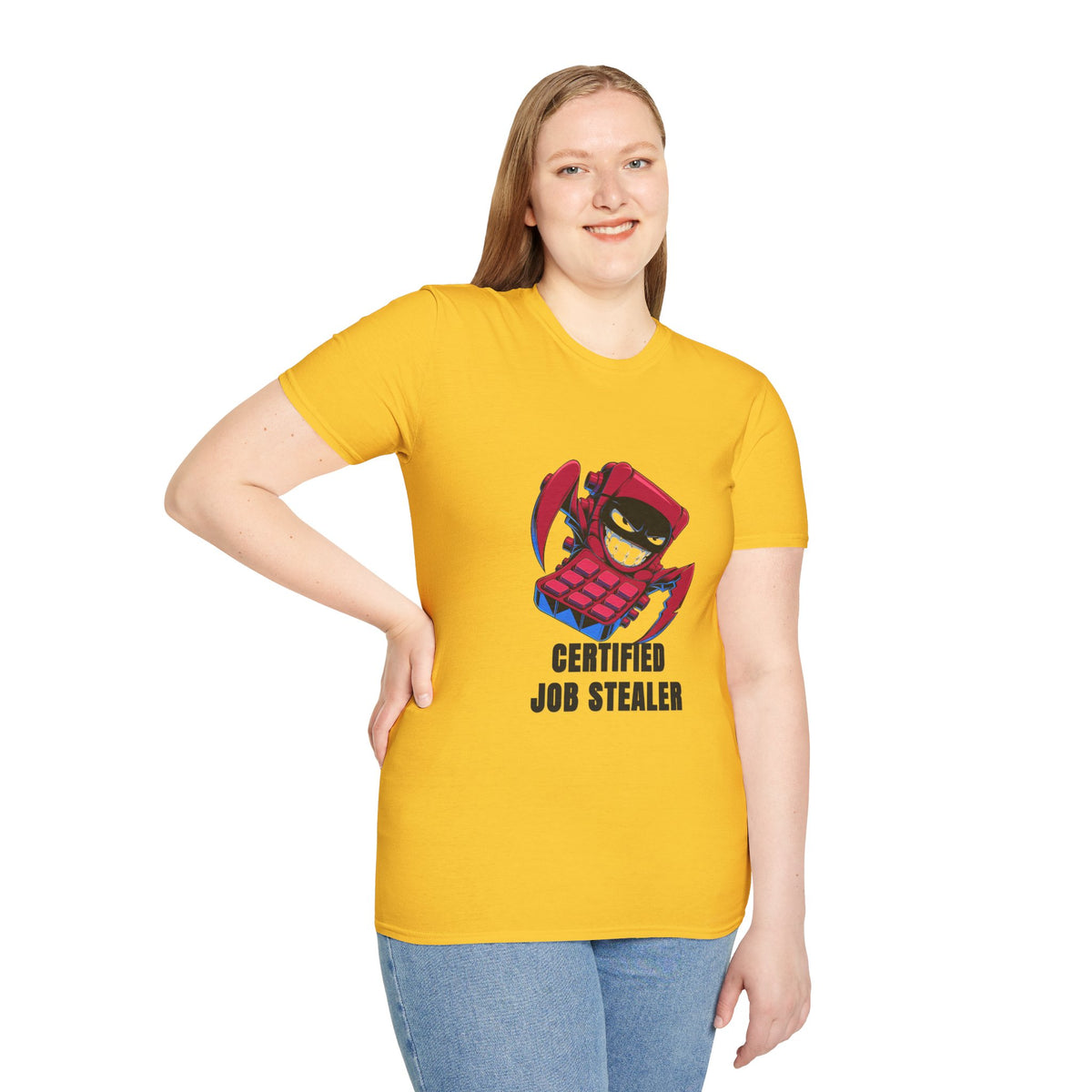 Certified Job Stealer T-Shirt — Funny Cartoon Ninja Heist Tee - Trending Now - August 2026