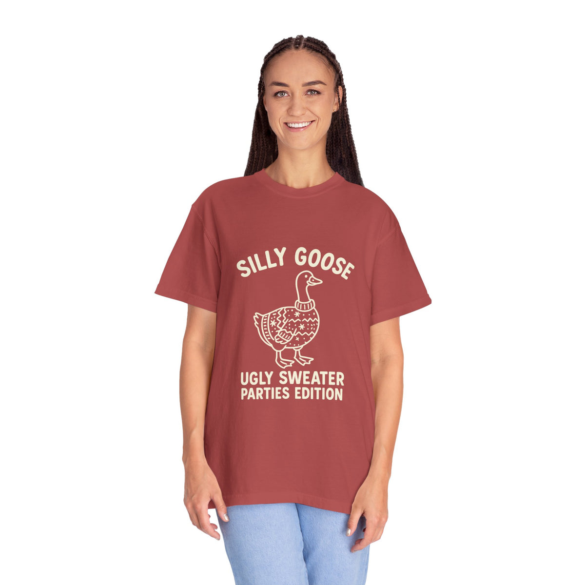 Silly Goose Ugly Sweater Parties Edition T-Shirt - Trending Now - October 2026