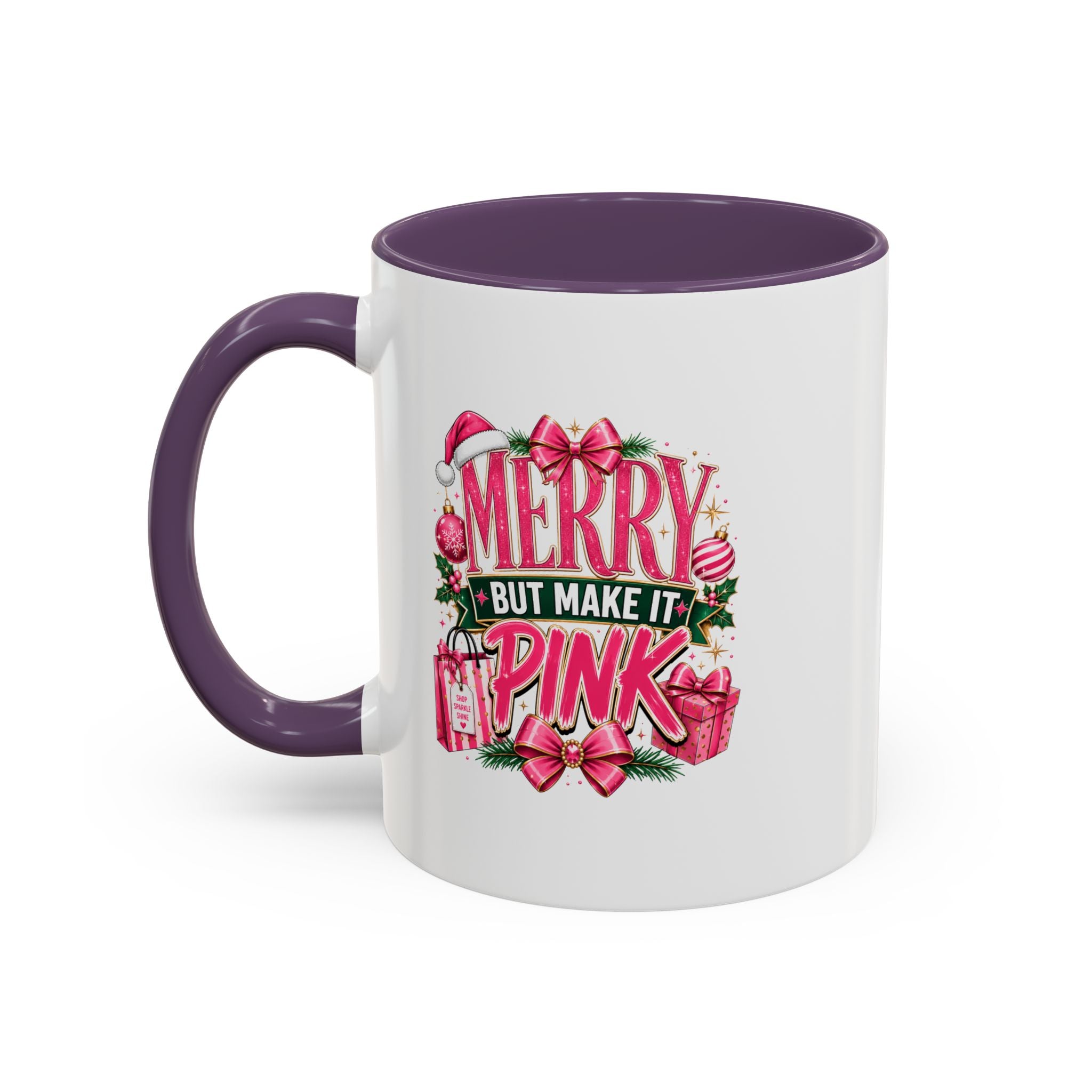 Accent Coffee Mug Merry Pink