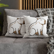 Funny Capybara Cute Throw Pillowcase – Minimalist Animal Decorative Cushion
