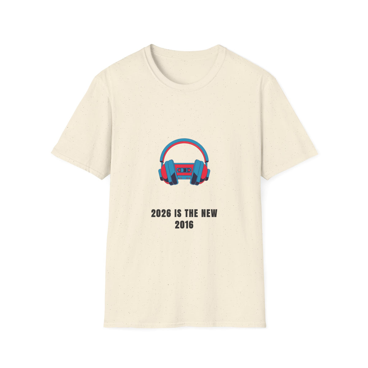 Headphones Graphic T-Shirt — '2023 Is The New 2016' Retro Audio Tee - Trending Now - September 2026