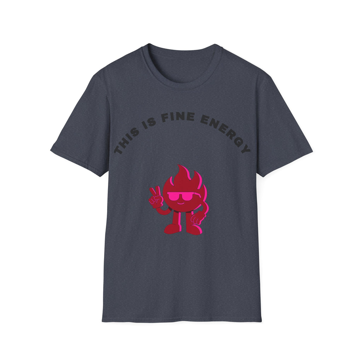 This Is Fine Energy T‑Shirt — Cute Fire Character Graphic Tee - Trending Now - September 2026