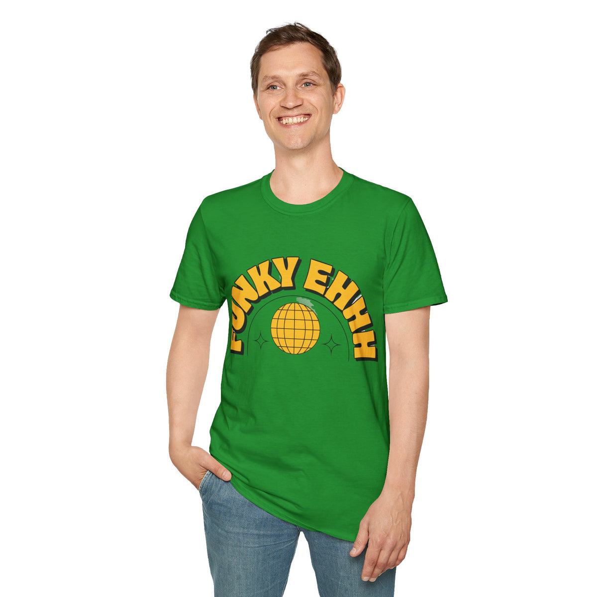 Funky Ehhh T-Shirt — Retro Yellow Disco Graphic Tee - Trending Now - August 2026