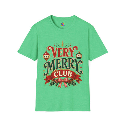 Very Merry Club T-Shirt — Festive Christmas Holiday Tee