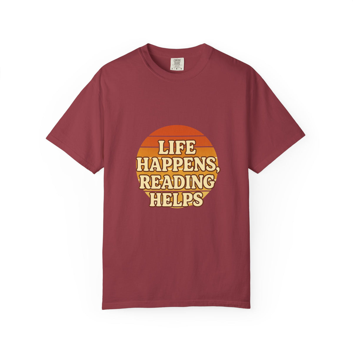 Reading Helps T-Shirt — "Life Happens, Reading Helps" Retro Book Tee - Trending Now - October 2026