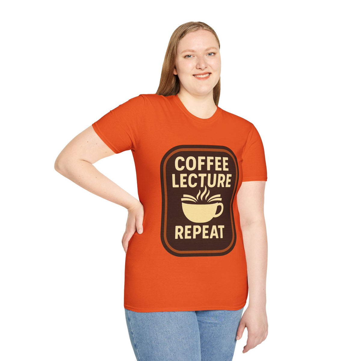 Coffee Lecture Repeat T‑Shirt — Funny Professor Coffee Tee for Teachers & Students - Trending Now - August 2026