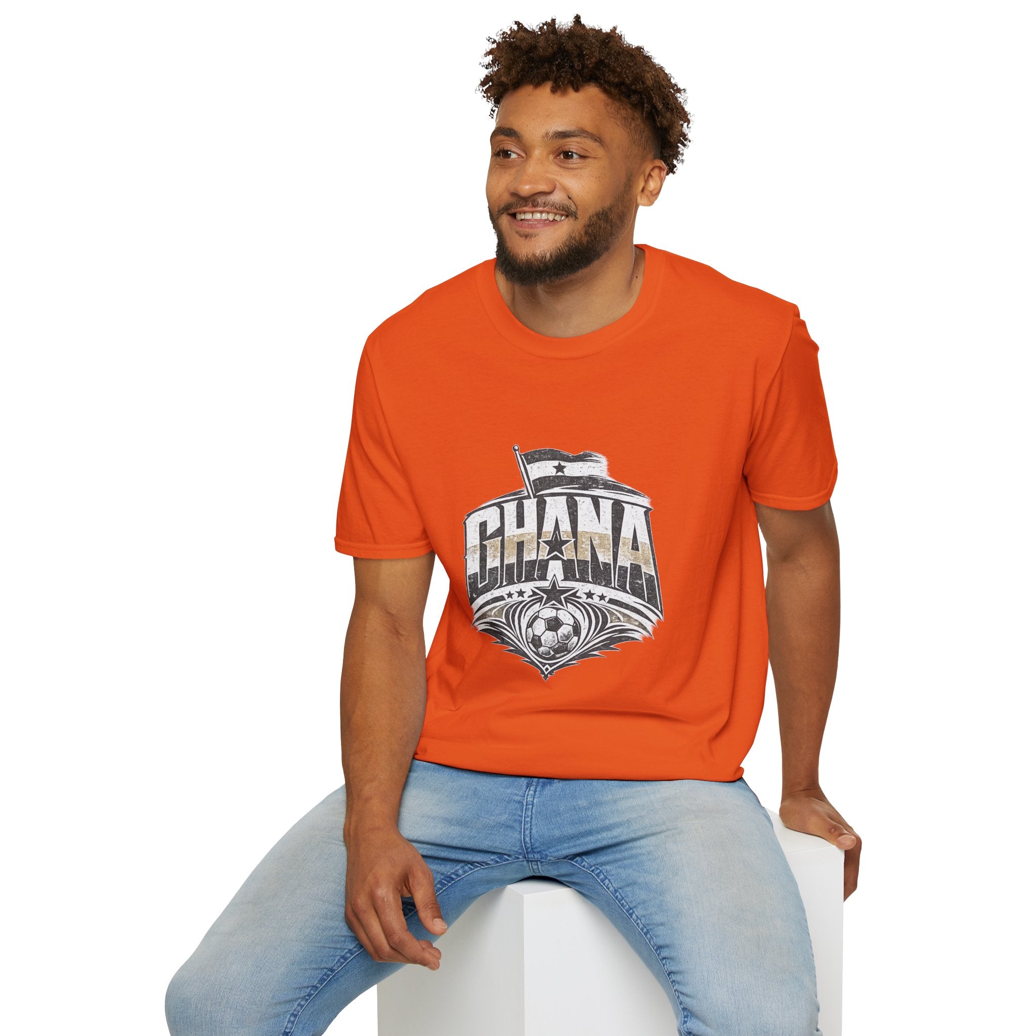 Ghana Vintage Flag T-Shirt — Retro Ghana Pride Graphic Tee