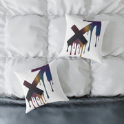 Dripping Sagittarius Zodiac Astrological Square Poly Canvas Pillow