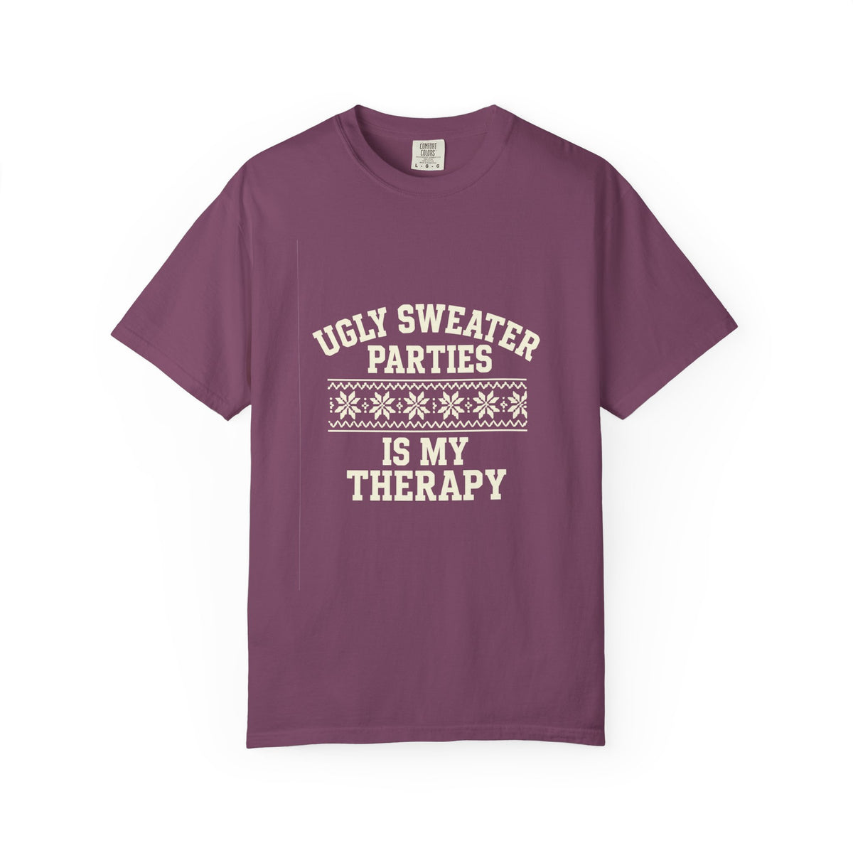 Ugly Sweater Parties Is My Therapy T-Shirt - Trending Now - October 2026