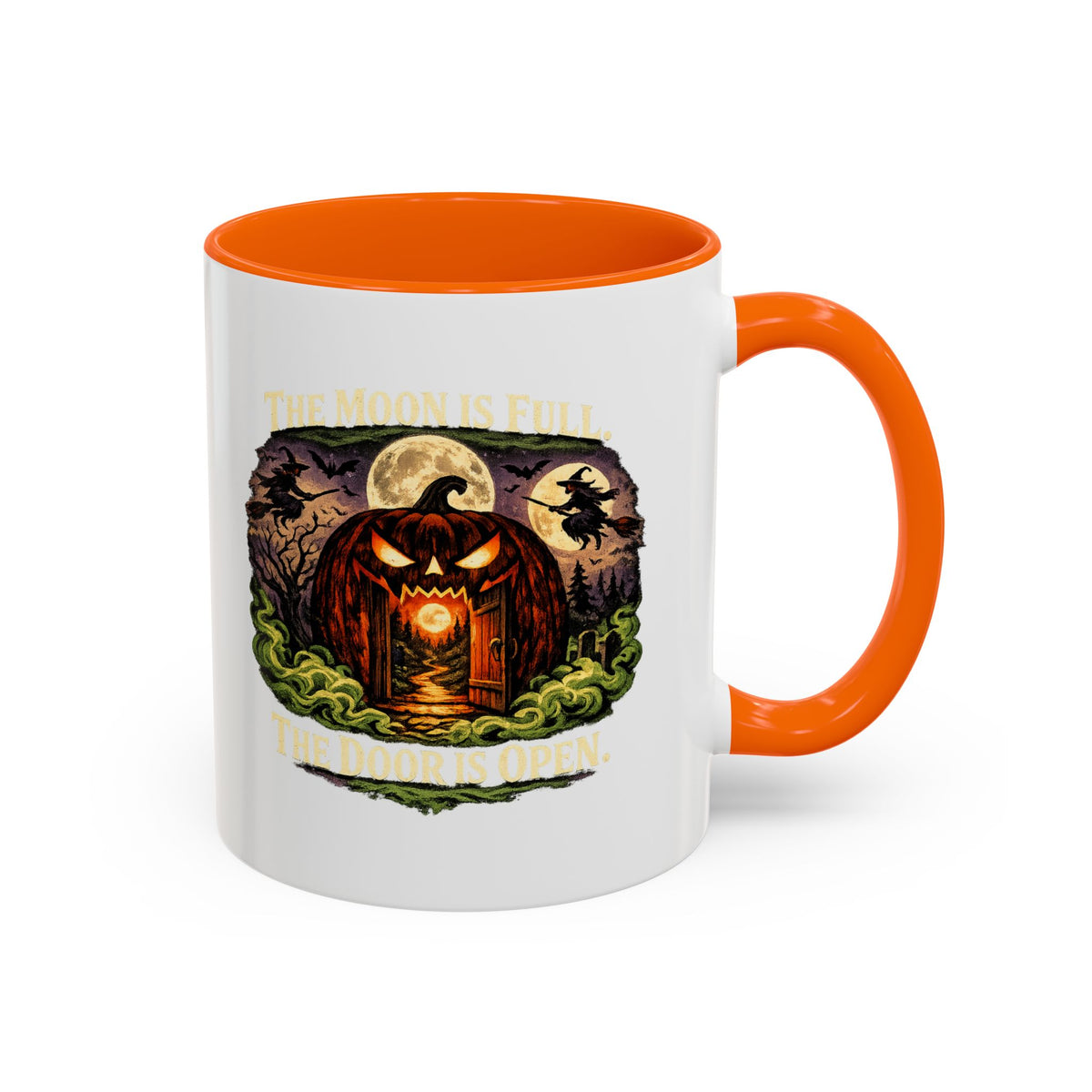 Halloween  The Moon Is Full Accent Coffee Mug
