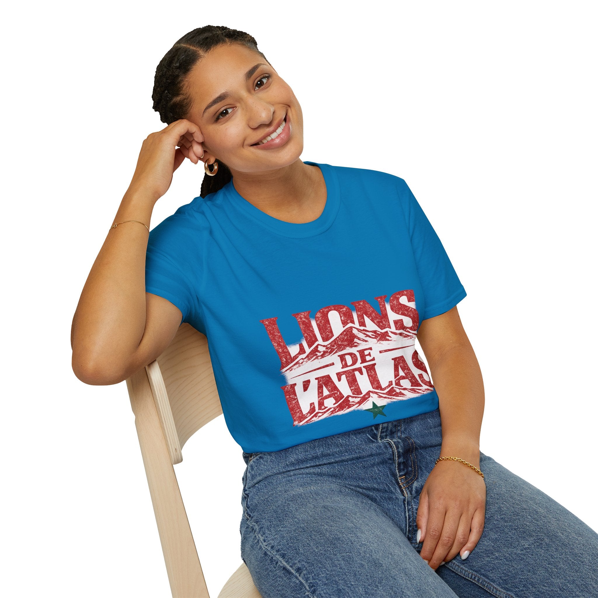 Morocco Lions de Atlas T-Shirt — Vintage Moroccan Atlas Mountain Graphic Tee