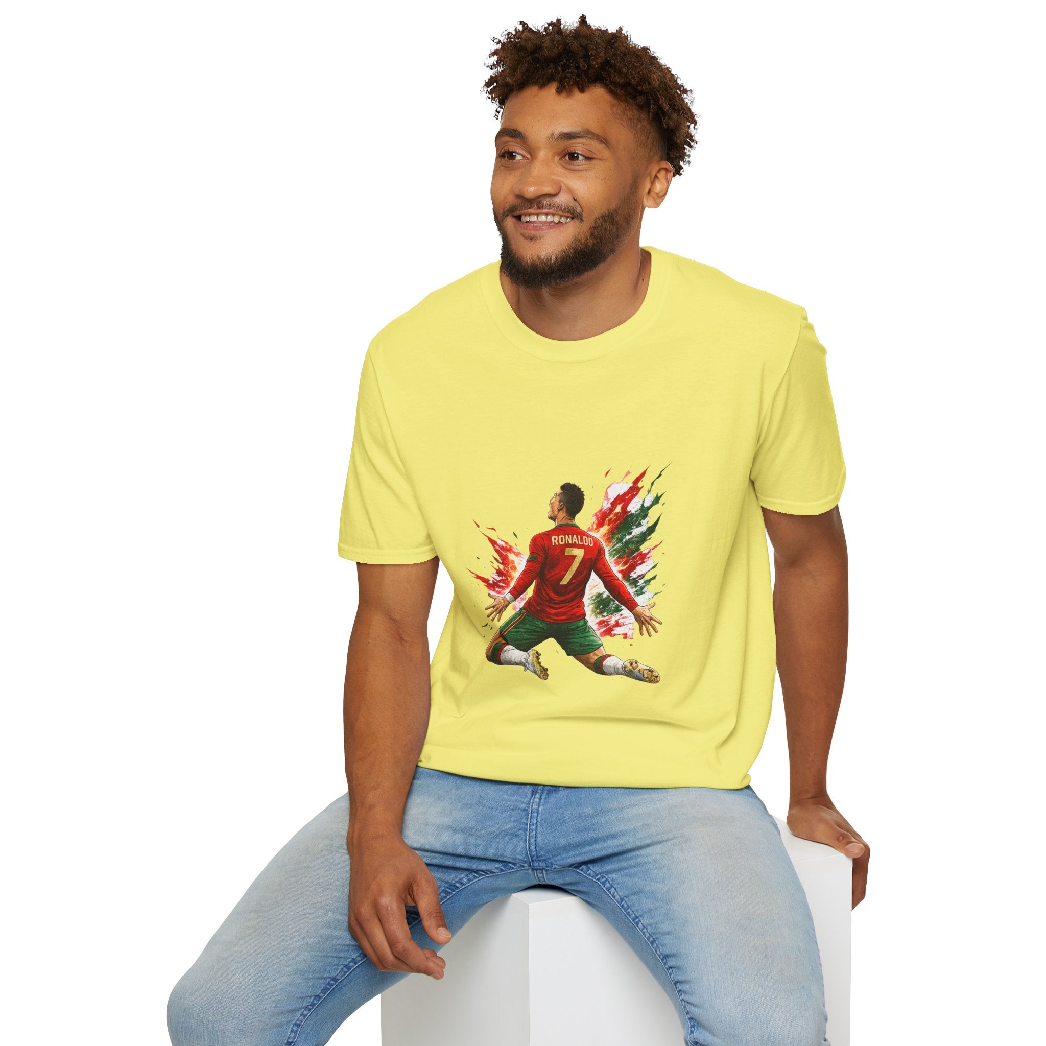 Portugal Soccer Player #7 Graphic T‑Shirt — Dynamic Portugal Fan Tee